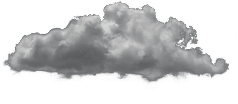 A large white cloud sculpture